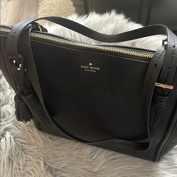 EUC - Kate Spade Large Black Tote Bag - Picture 4 of 8